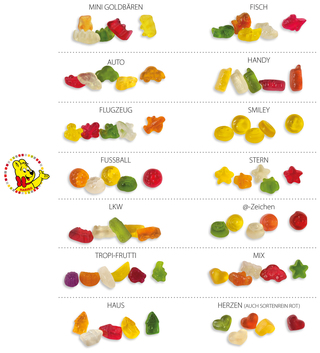 HARIBO Standardformen Werbetüte, 15 g HARIBO Herzen bunt gemischt