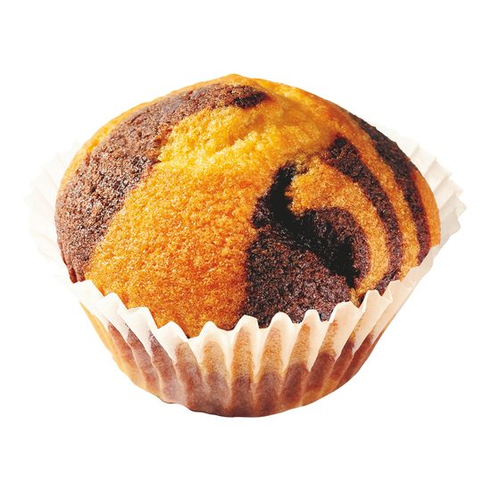 Mini Muffin im Flowpack, Inhalt: Mini Muffin Marmor