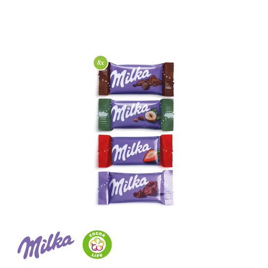 Milka Schokotäfelchen in Präsentbox