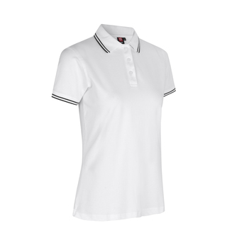 Kontrast Poloshirt | Stretch | Damen